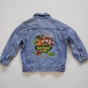 Rainforest Cafe Orlando Embroidered Jean Jacket